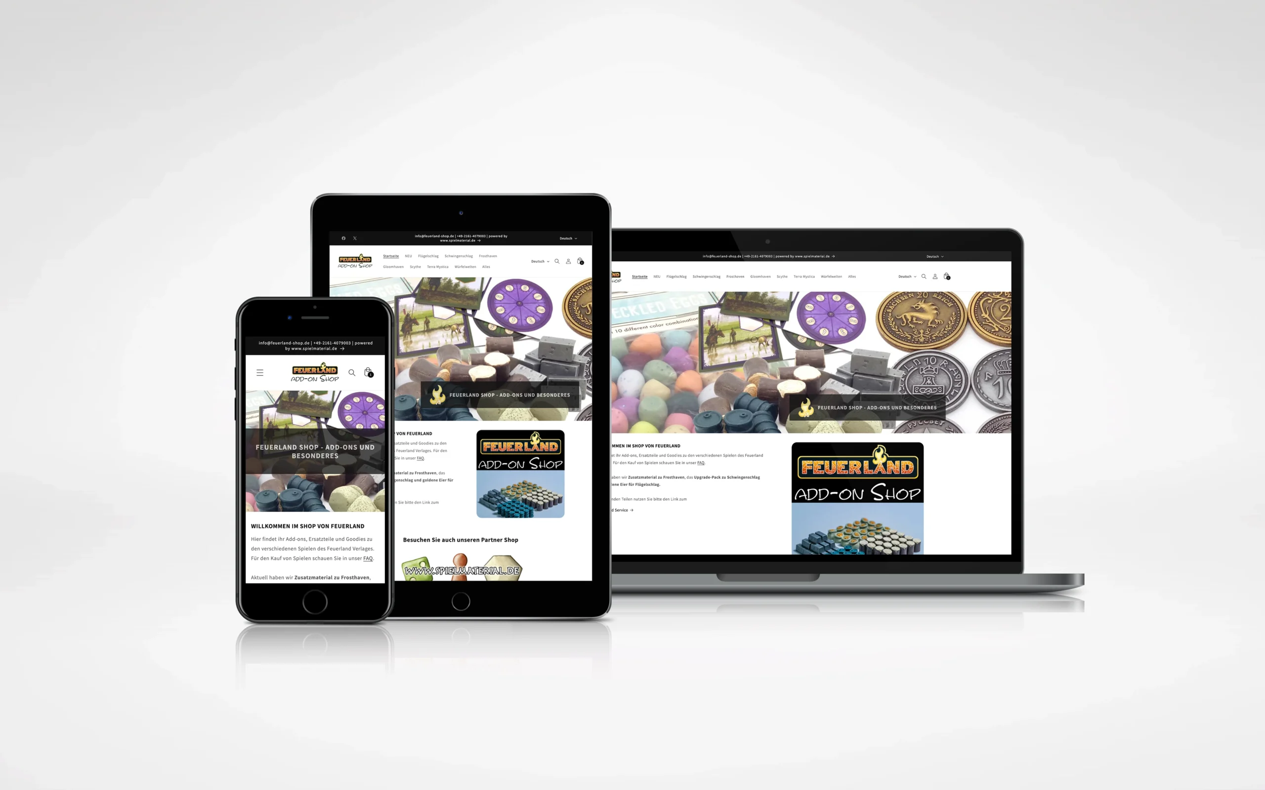 Shopify Online Shop für Brettspiele