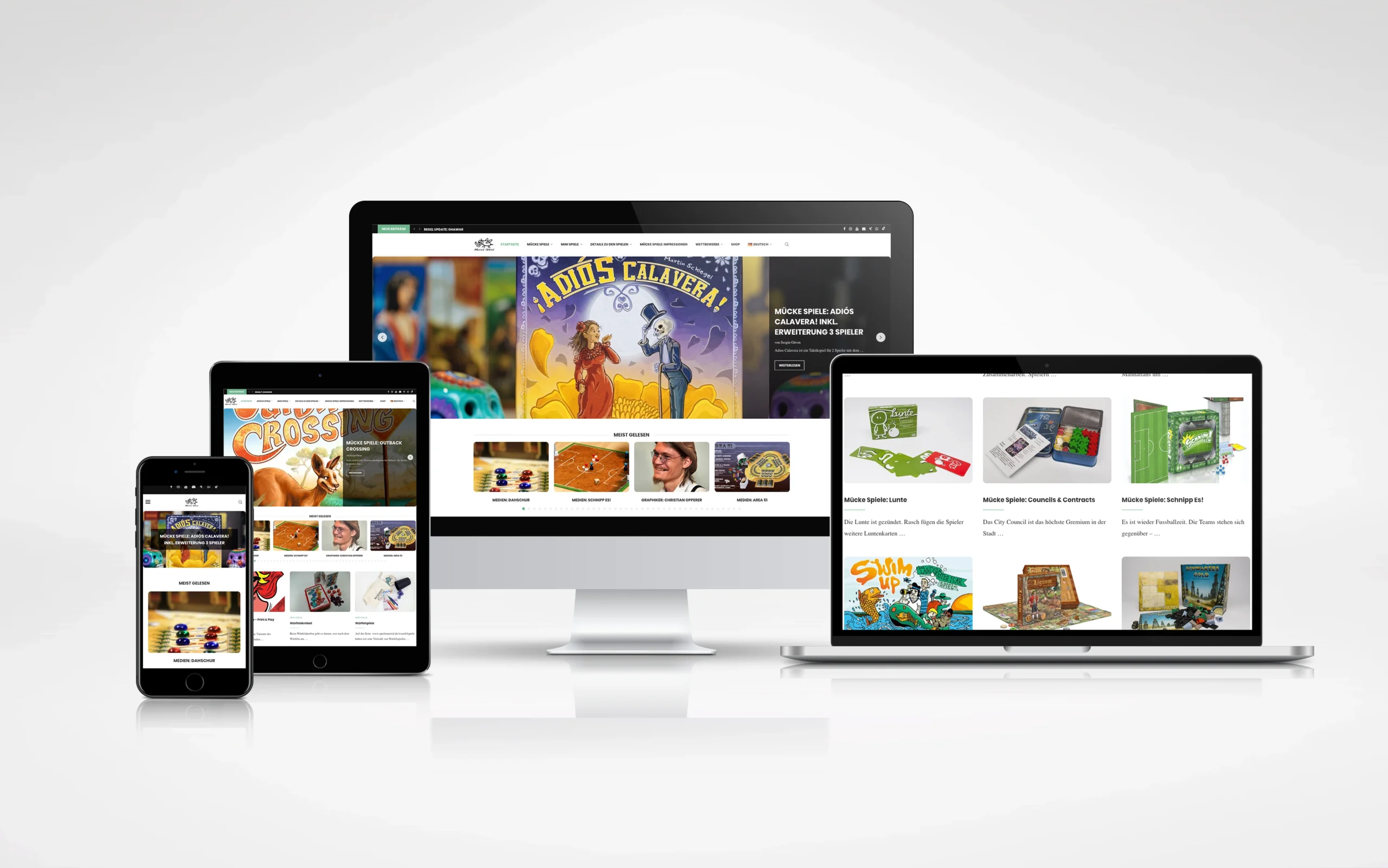 Webdesign für Informationsplattform