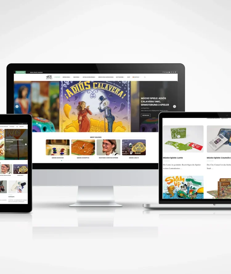 Webdesign für Informationsplattform