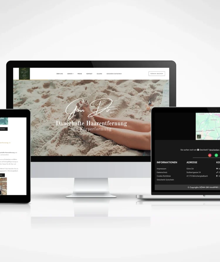 Webdesign für Laser Haarentfernung